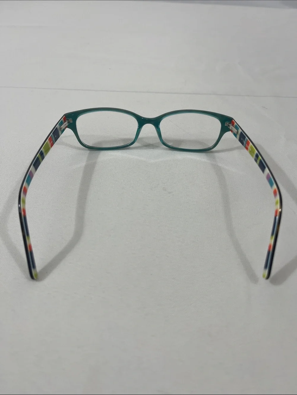 kate spade LucyAnn 135 Tortoiseshell Glasses, Stripe Temples